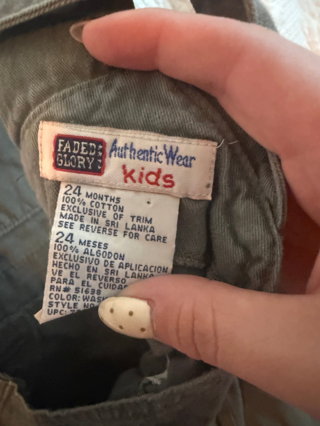Vintage Faded Glory Cargo Overalls