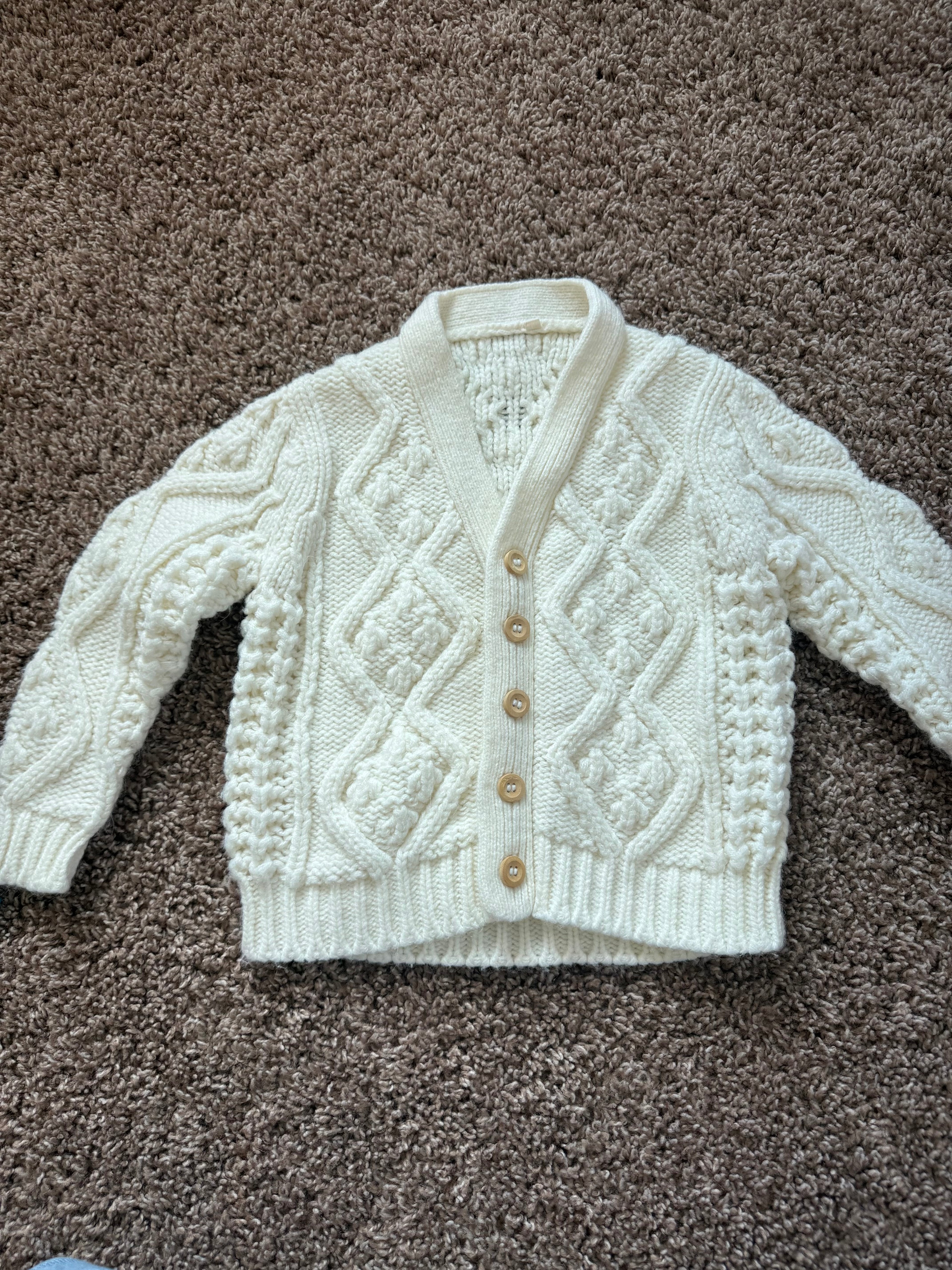 Vintage Handmade Knit Sweater/Cardigan