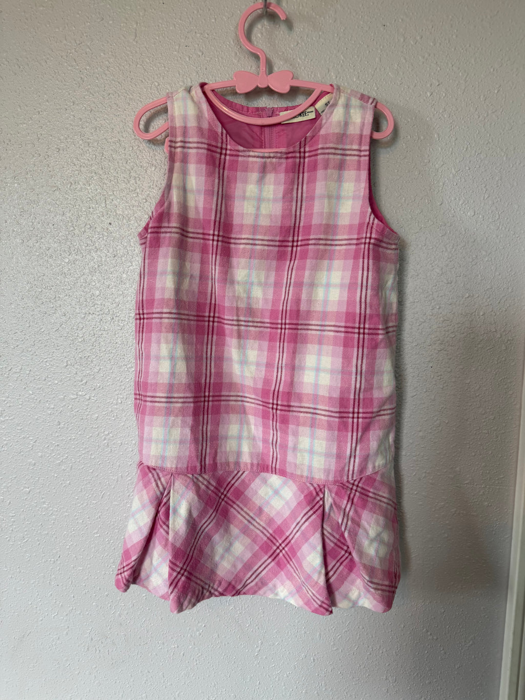 Y2K Pink Plaid Dress