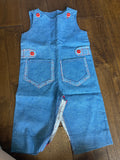 Vintage Handmade Denim inspired Overall Jumper