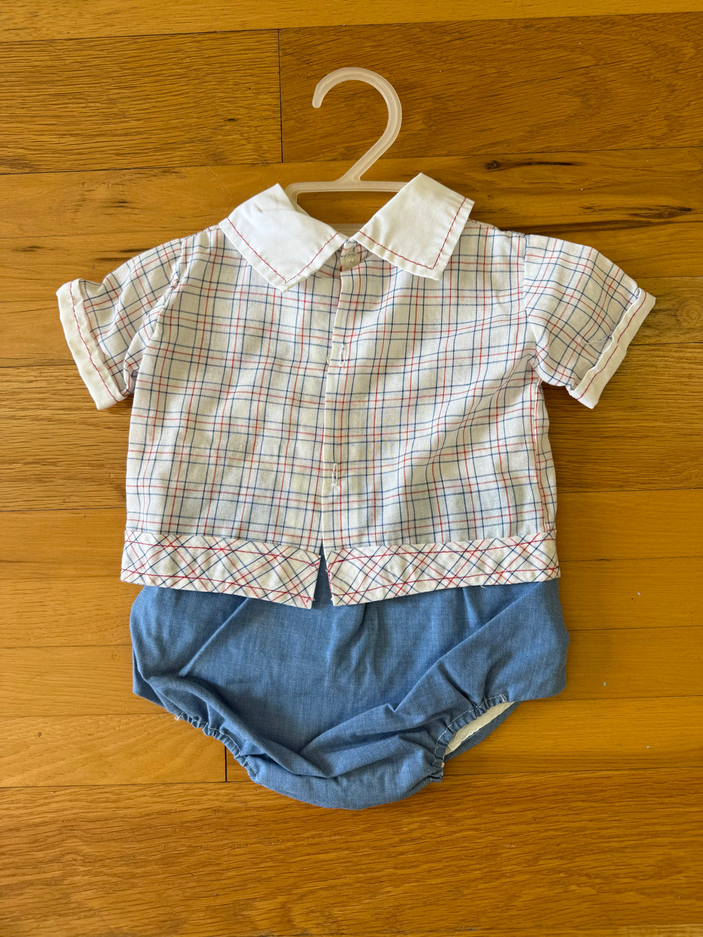 Vintage Red and Blue Bloomer Set