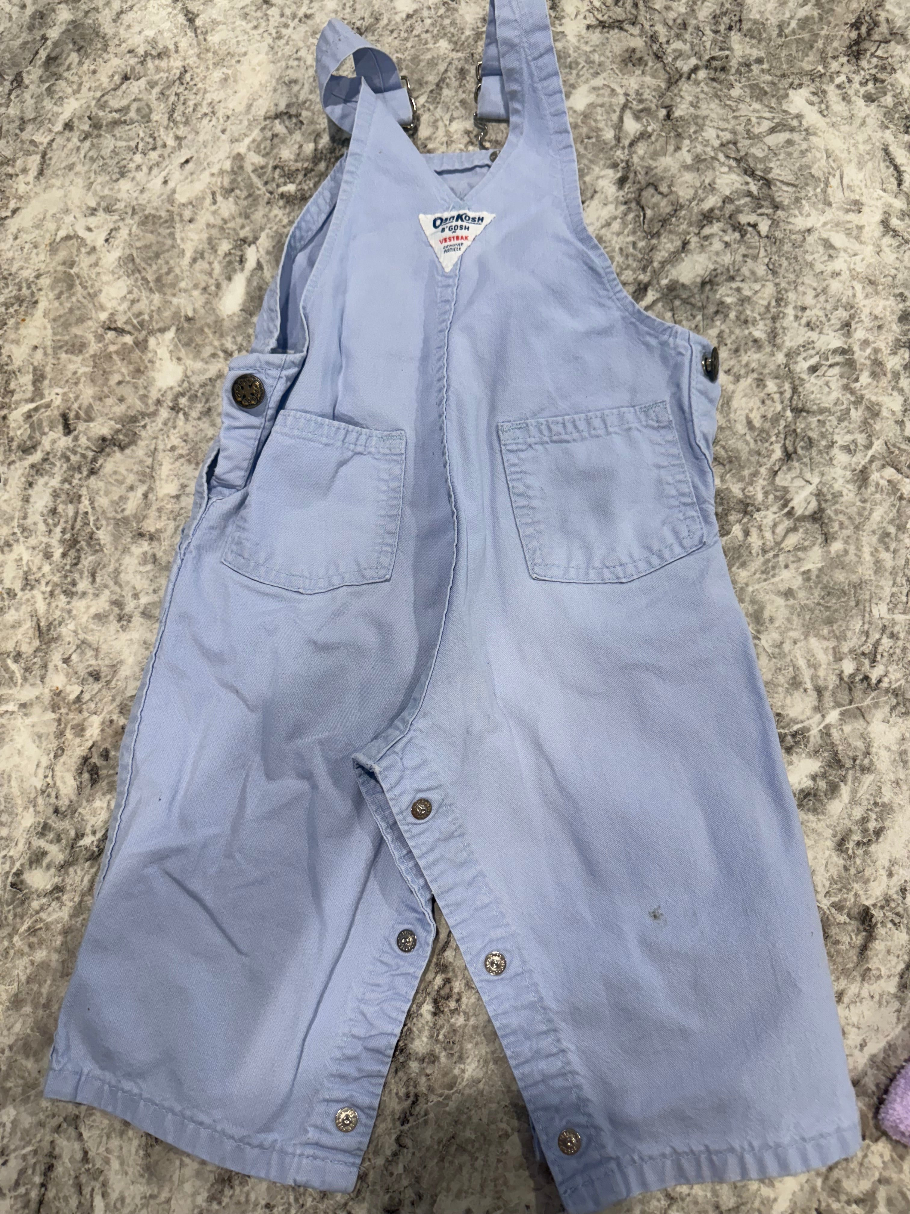 Vintage OshKosh Baby Blue Overalls