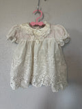Vintage Cream Eyelet Dress