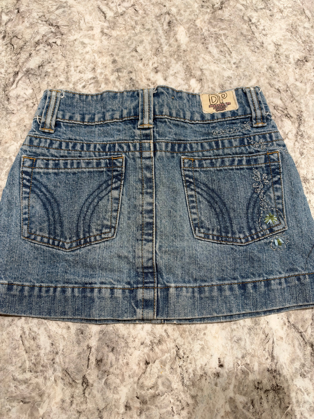 Y2K Department of Peace Denim Skirt
