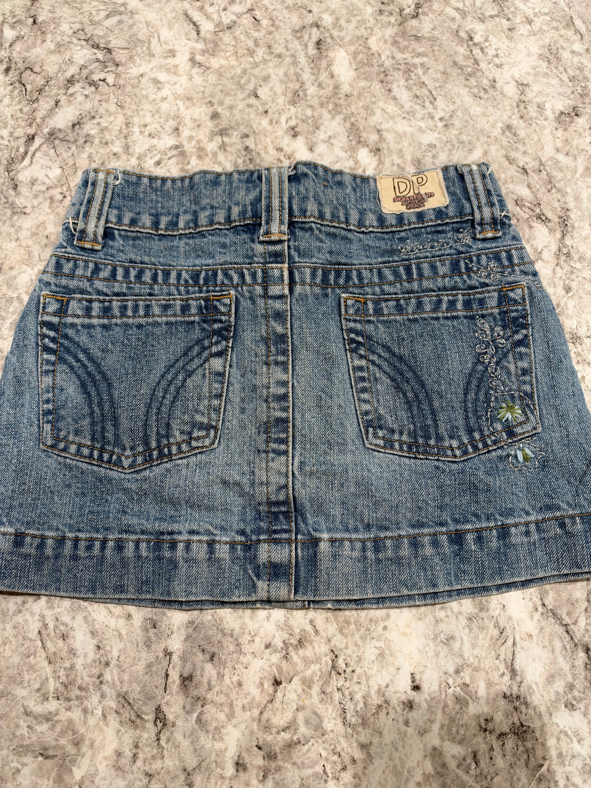 Y2K Department of Peace Denim Skirt