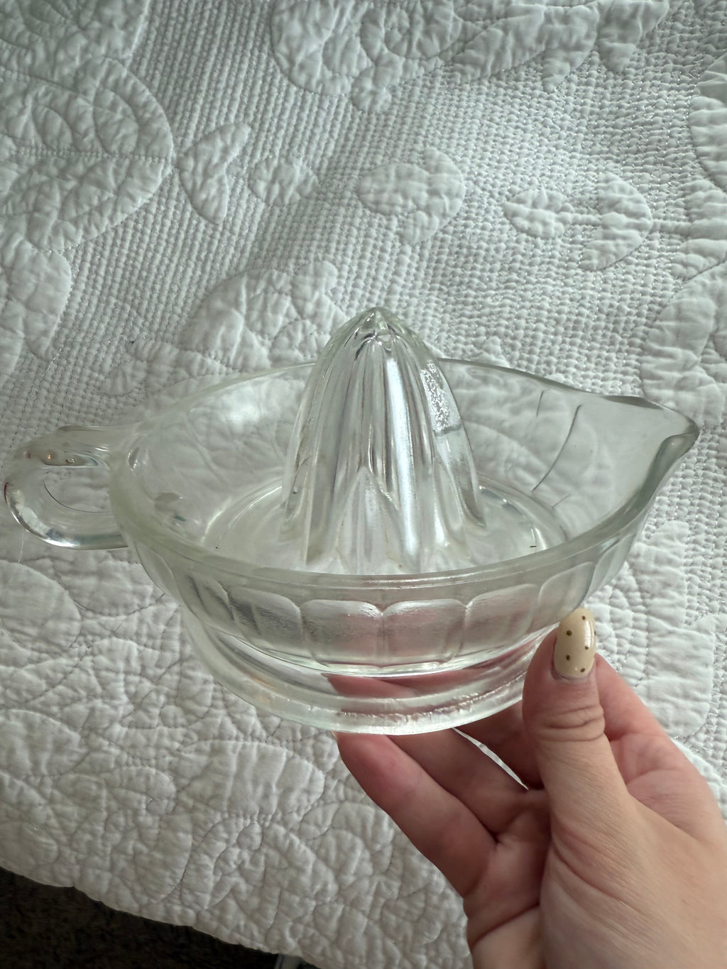 Antique ClearGlass Citrus Juicer