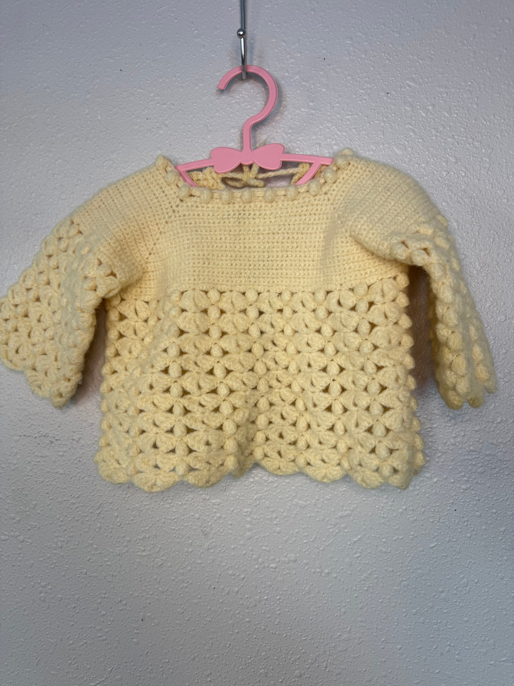Vintage Knit Yellow Sweater/Cardigan