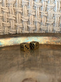 Antique Brass Dice Pair