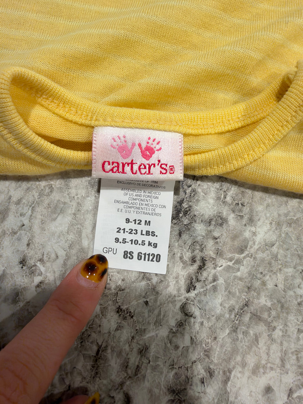 Vintage NWT Carter’s Yellow Dragonfly Bubble