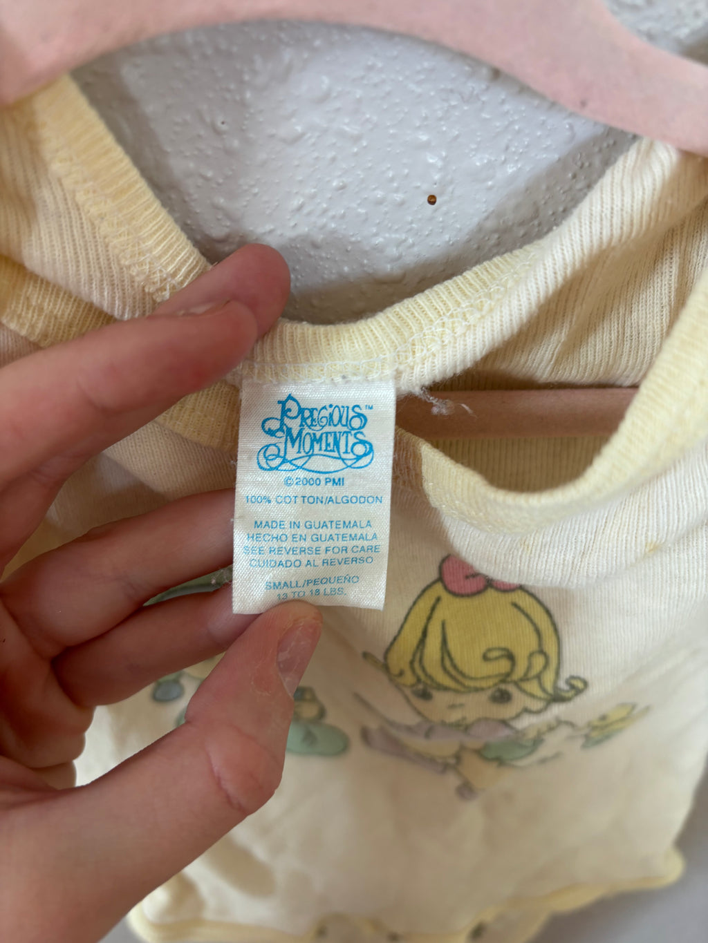 Vintage Precious Moments Yellow Onesie