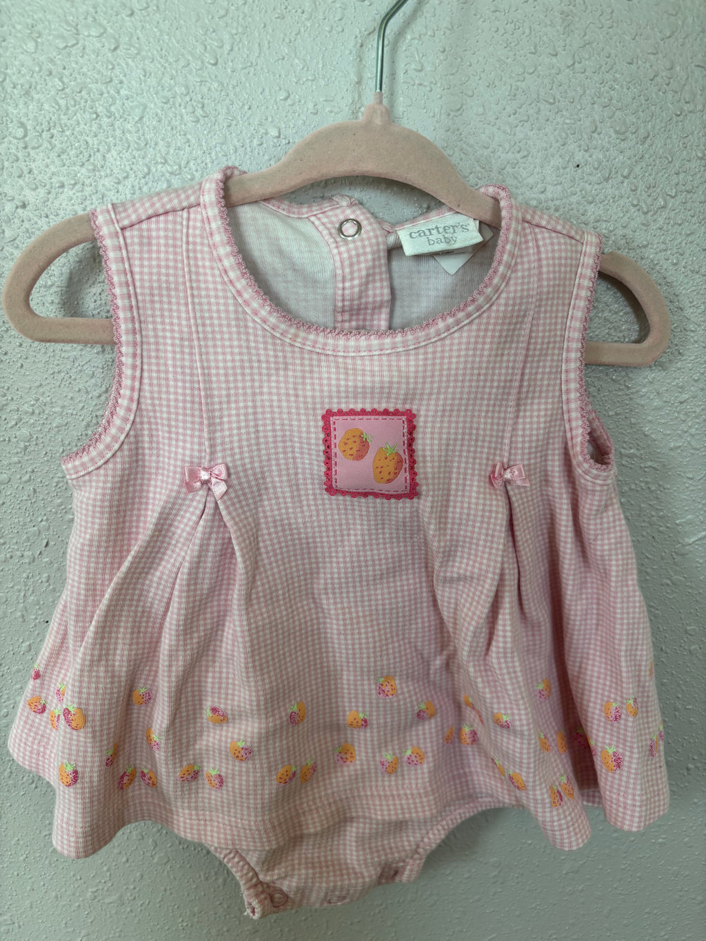 Y2K Strawberry Gingham outfit