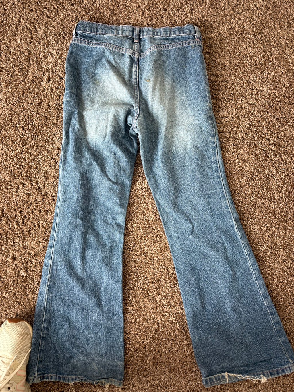 Vintage Lace Up Denim with Pink Details