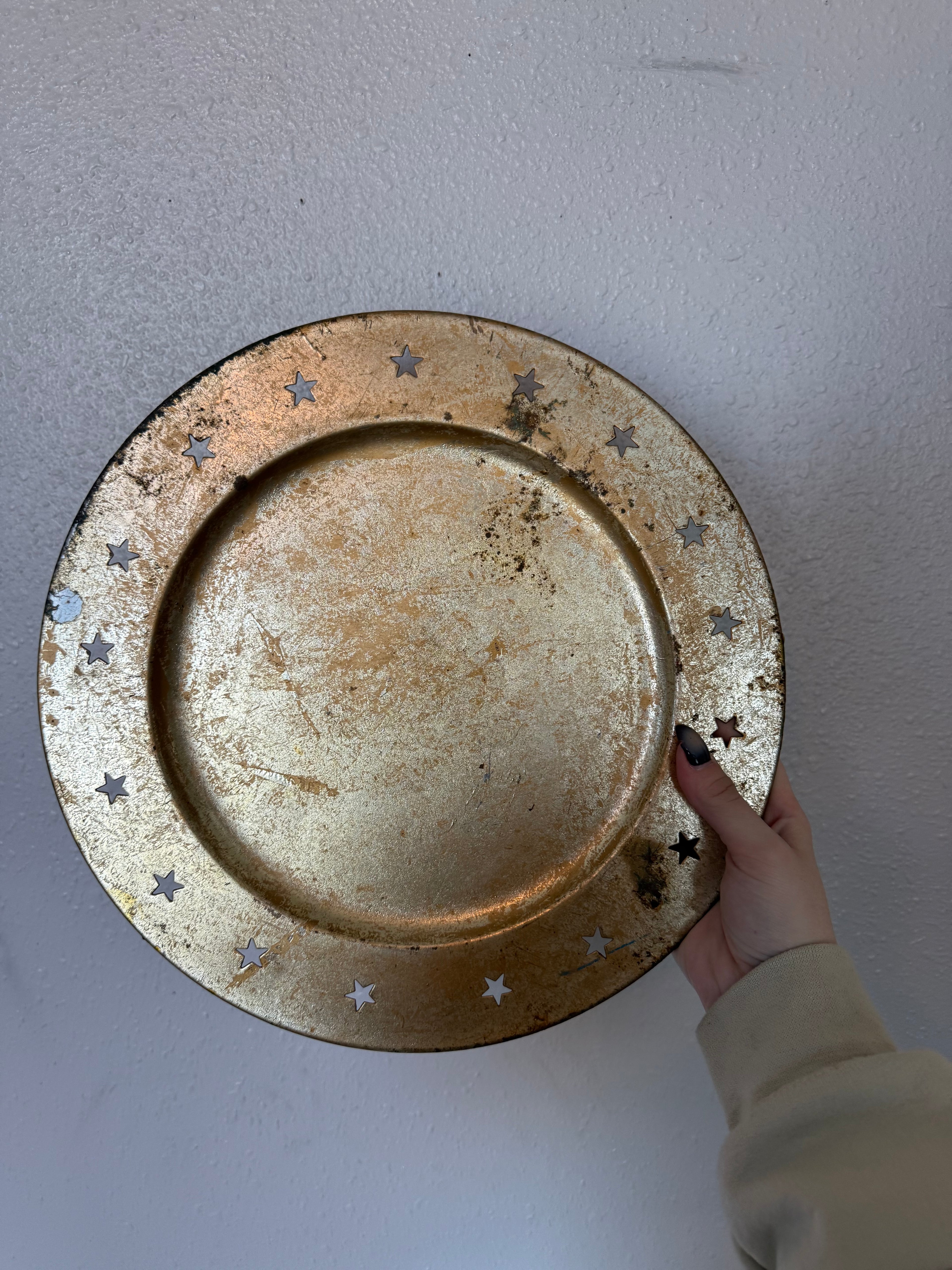 Vintage Gold Star Platter