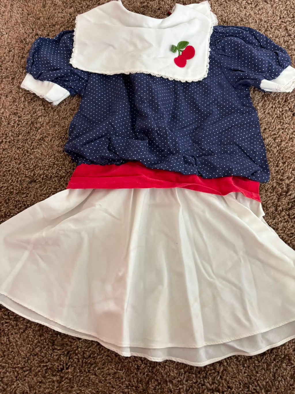 Vintage Cherry Basque Dress
