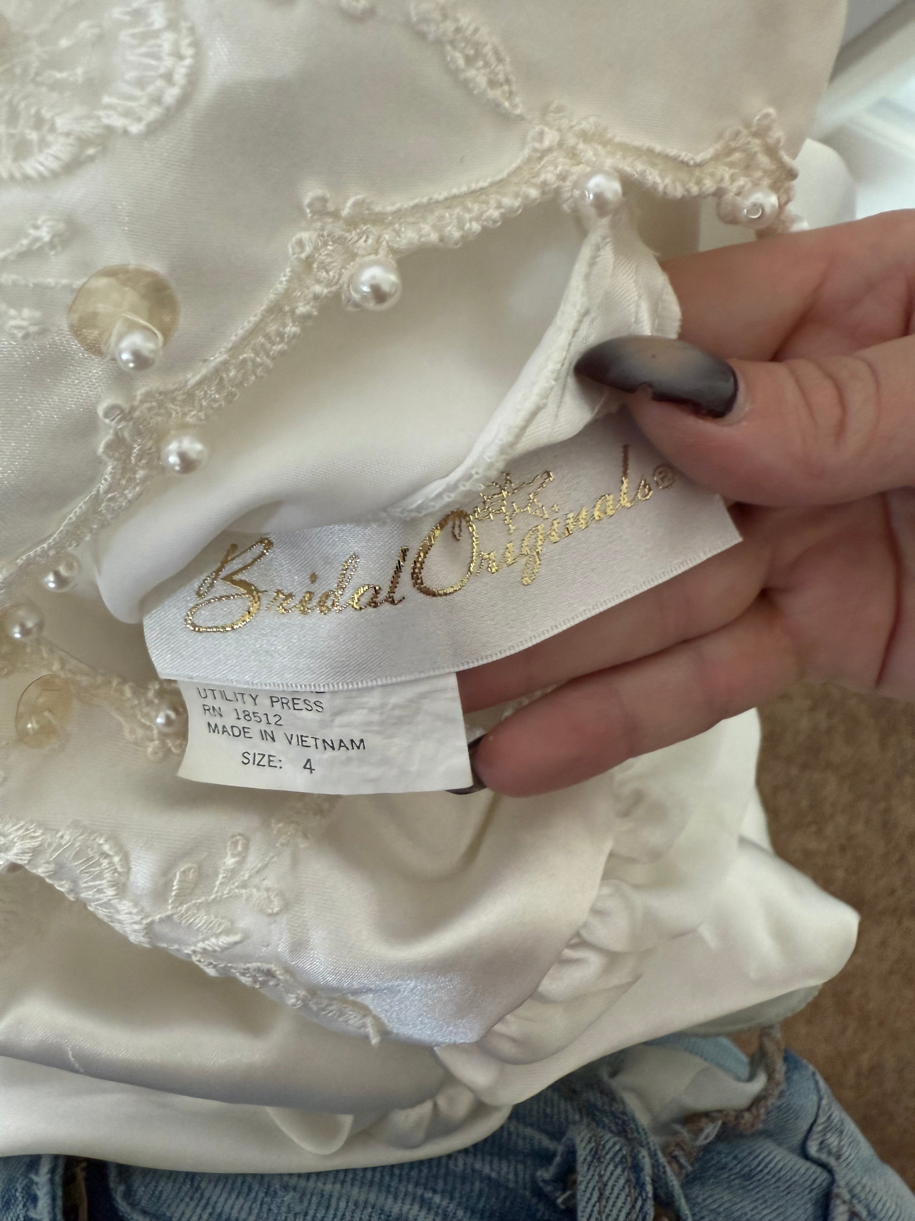 Vintage Wedding Dress —Flower Girl