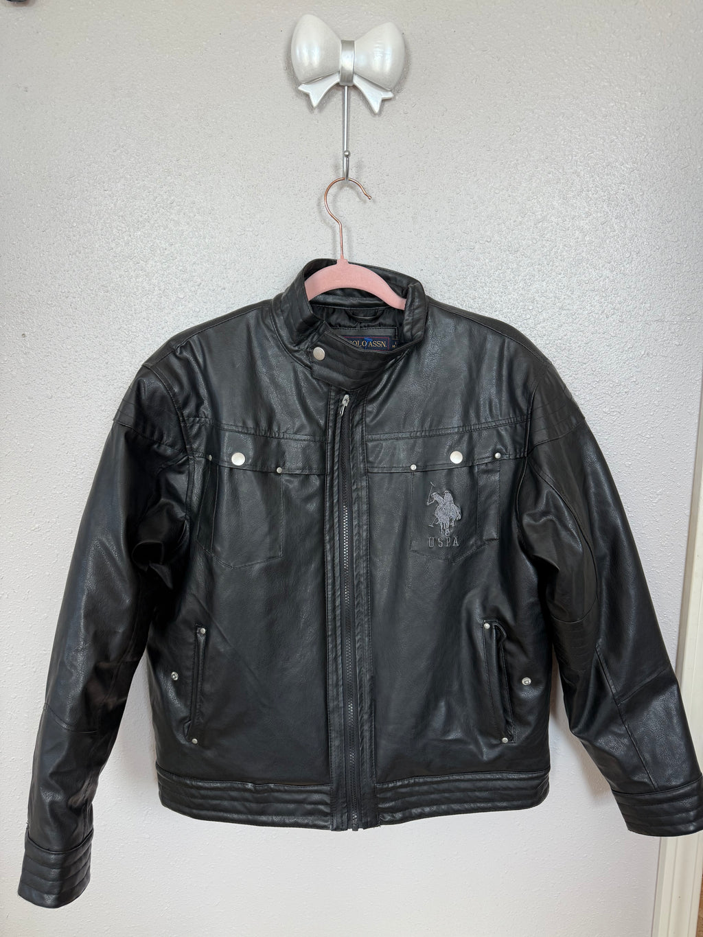Vintage U.S Polo Assn. Leather Coat