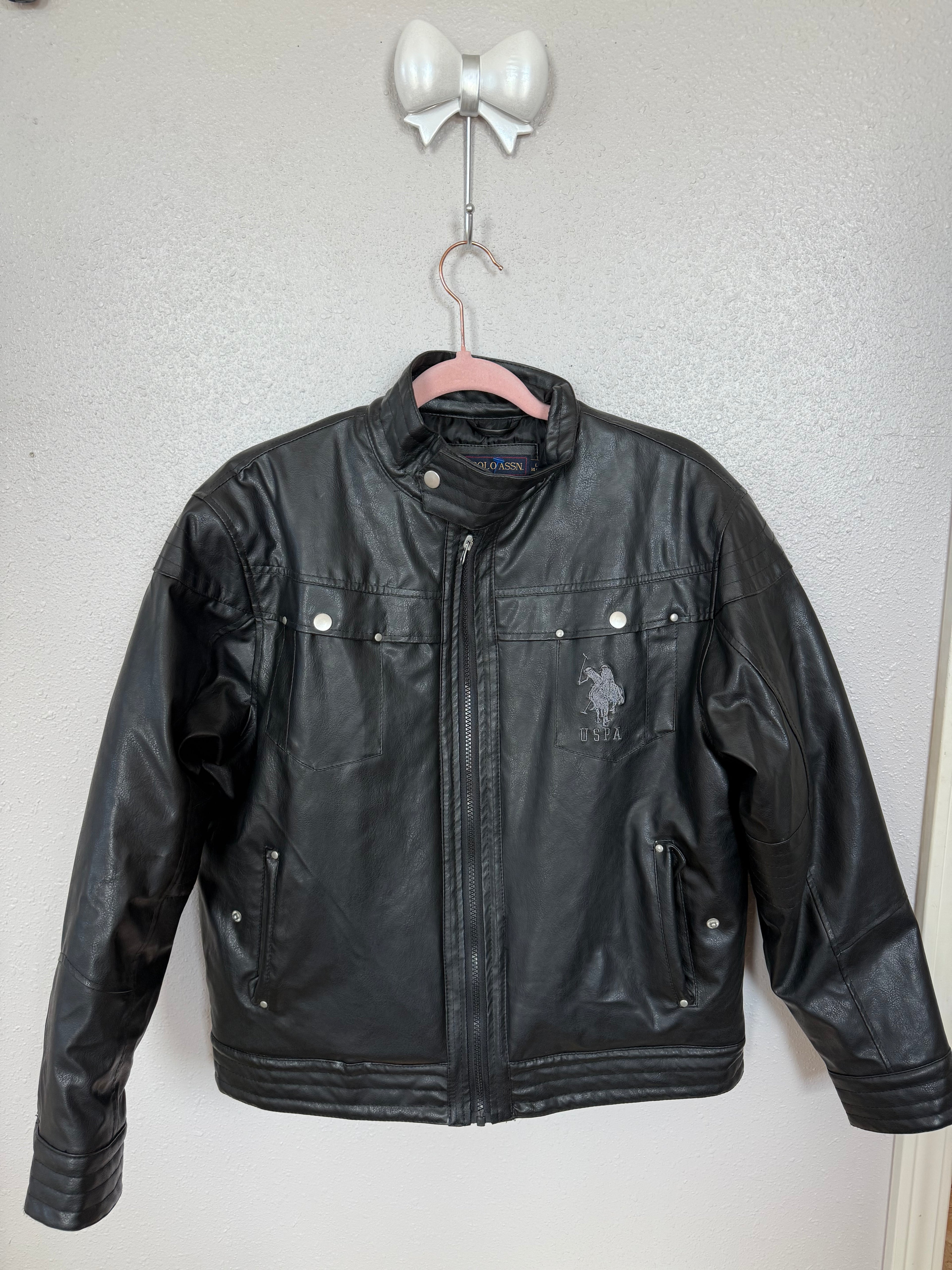 Vintage U.S Polo Assn. Leather Coat