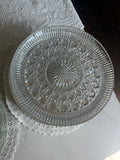 Vintage Crystal Dinner Plates — Set of 8