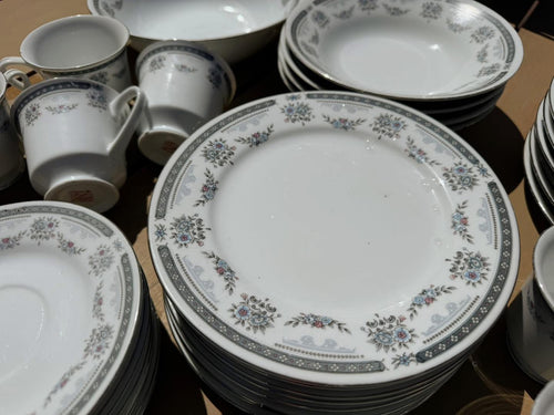 38pc Blues Fine China Set