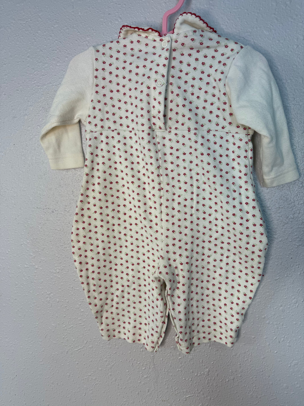 Vintage Red Floral Comfy Jumper