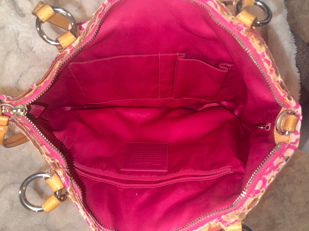 Authentic Y2K Coach Op Art Leah Tote Purse