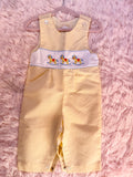 Vintage Rocking Horse Plated Yellow Jumper