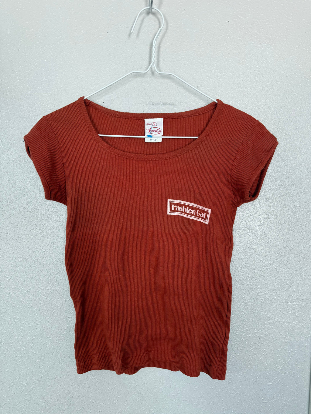 Vintage “Fashion Gal” Ribbed Tee