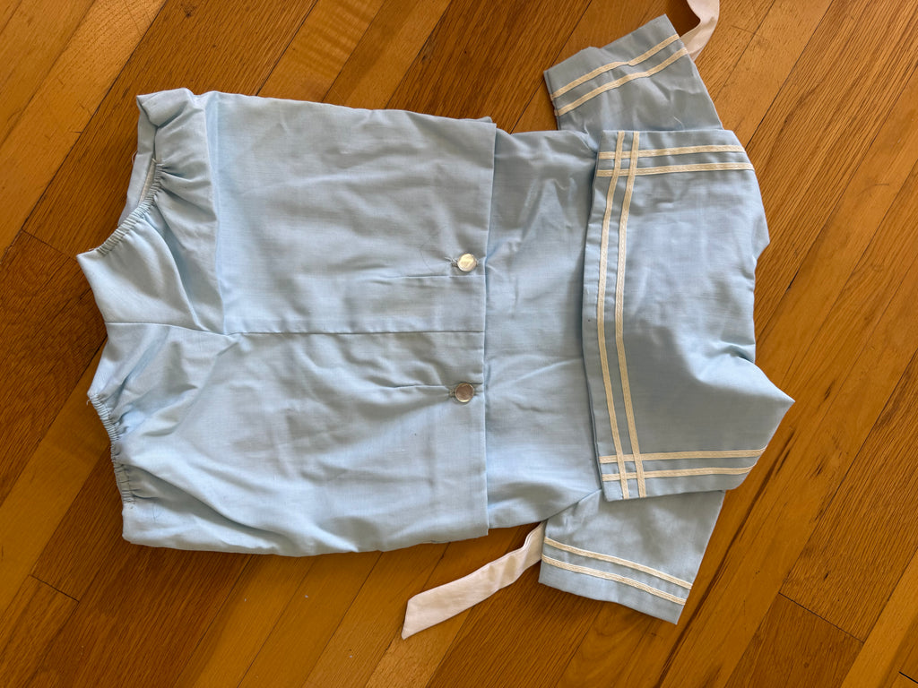 Vintage Blue Collared Outfit