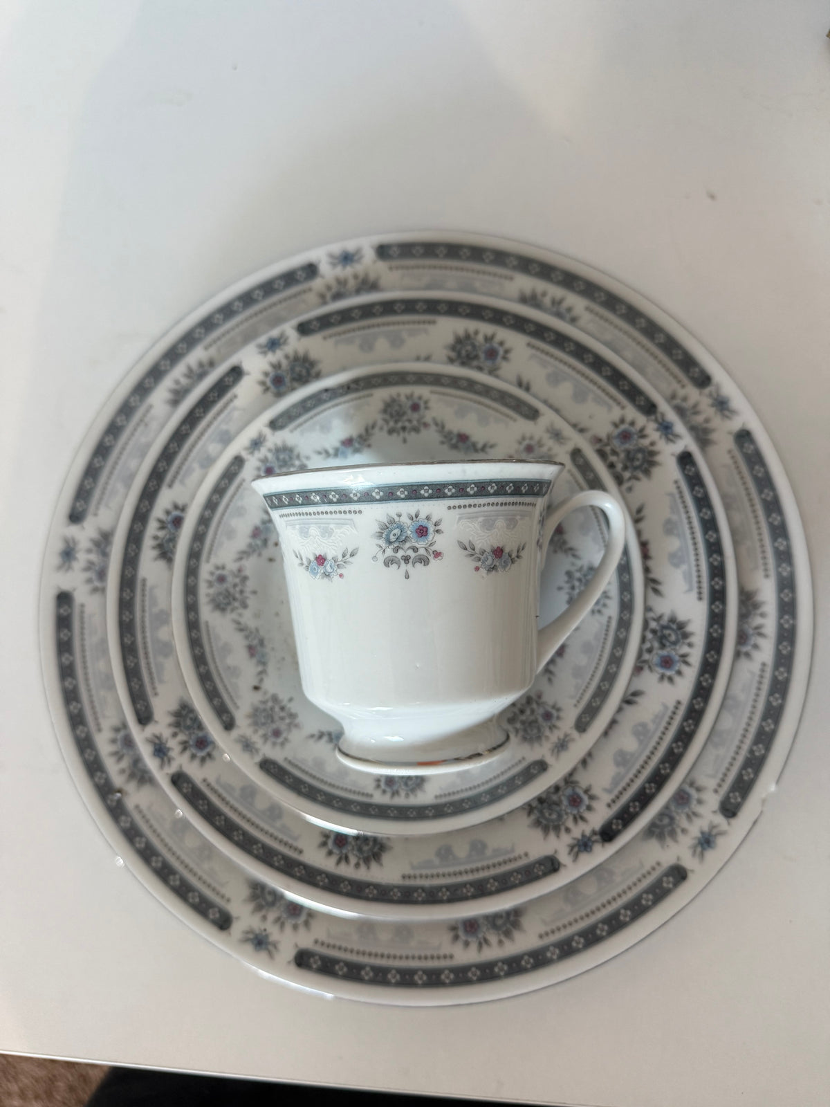 38pc Blues Fine China Set