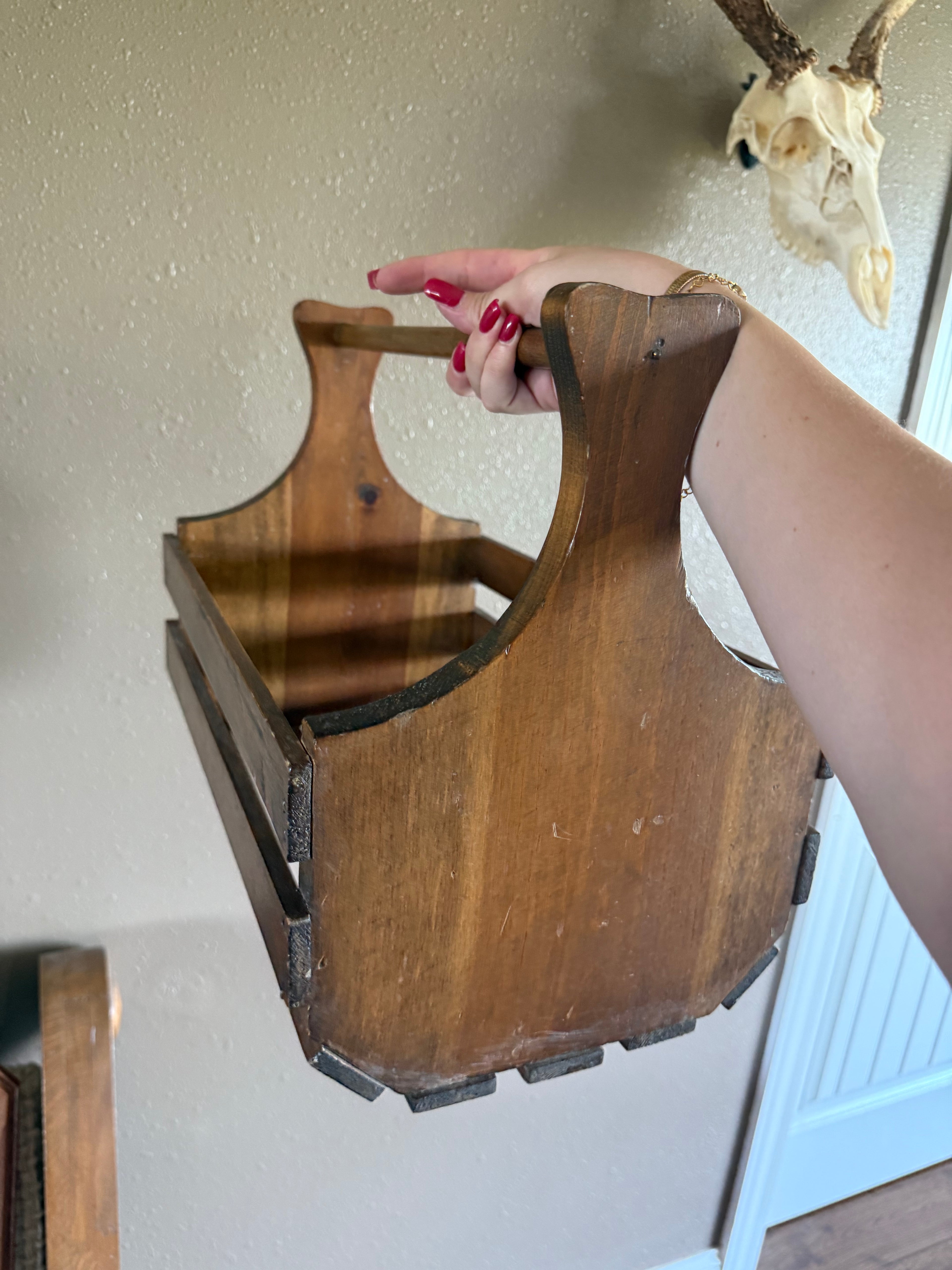Antique Wooden Basket