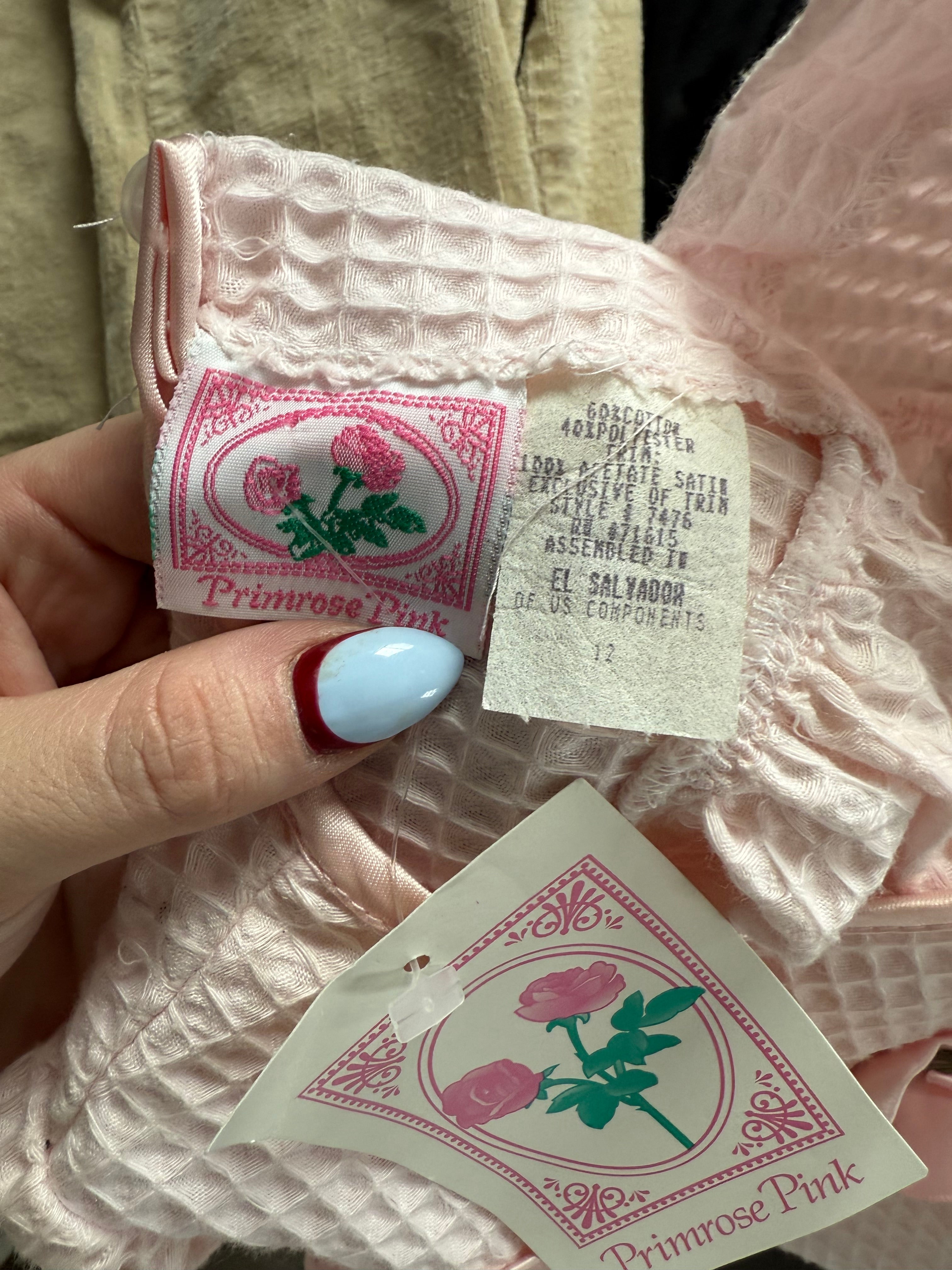 NWT!! Vintage Pink Dress With Rose Details
