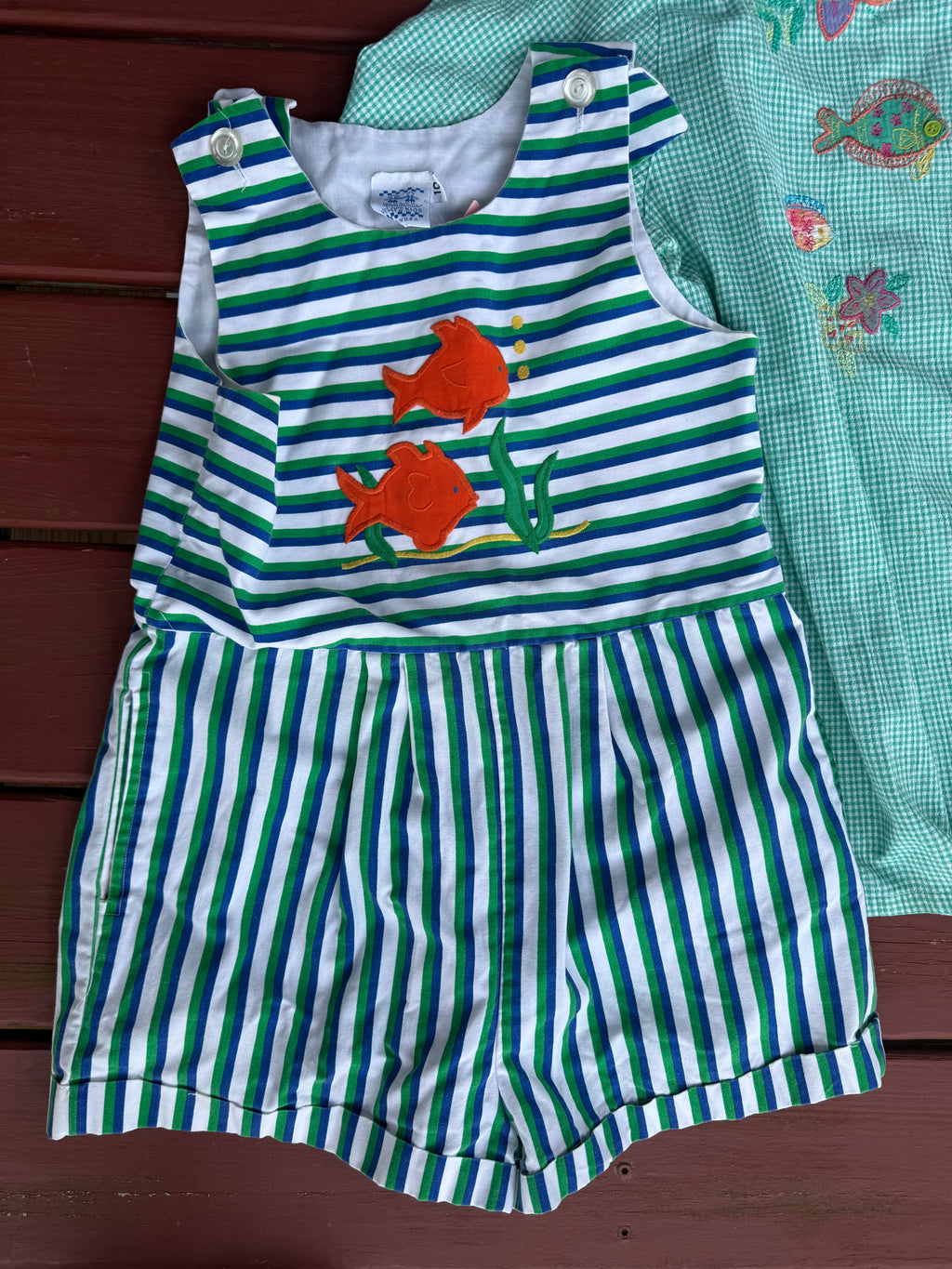 Vintage Striped Fish Jumper