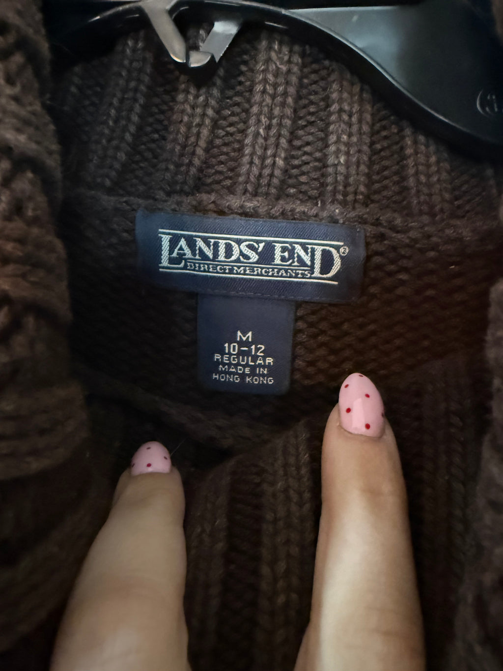 90’s LandsEnd Pinks Striped Sweater