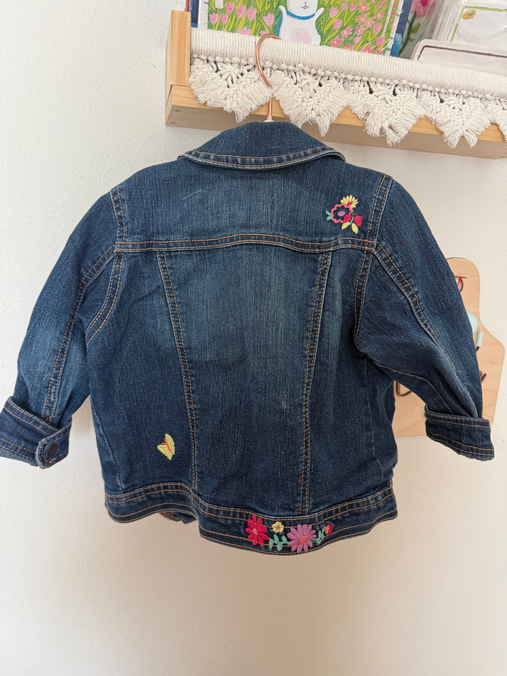 Y2K Denim Jacket with Embroidery