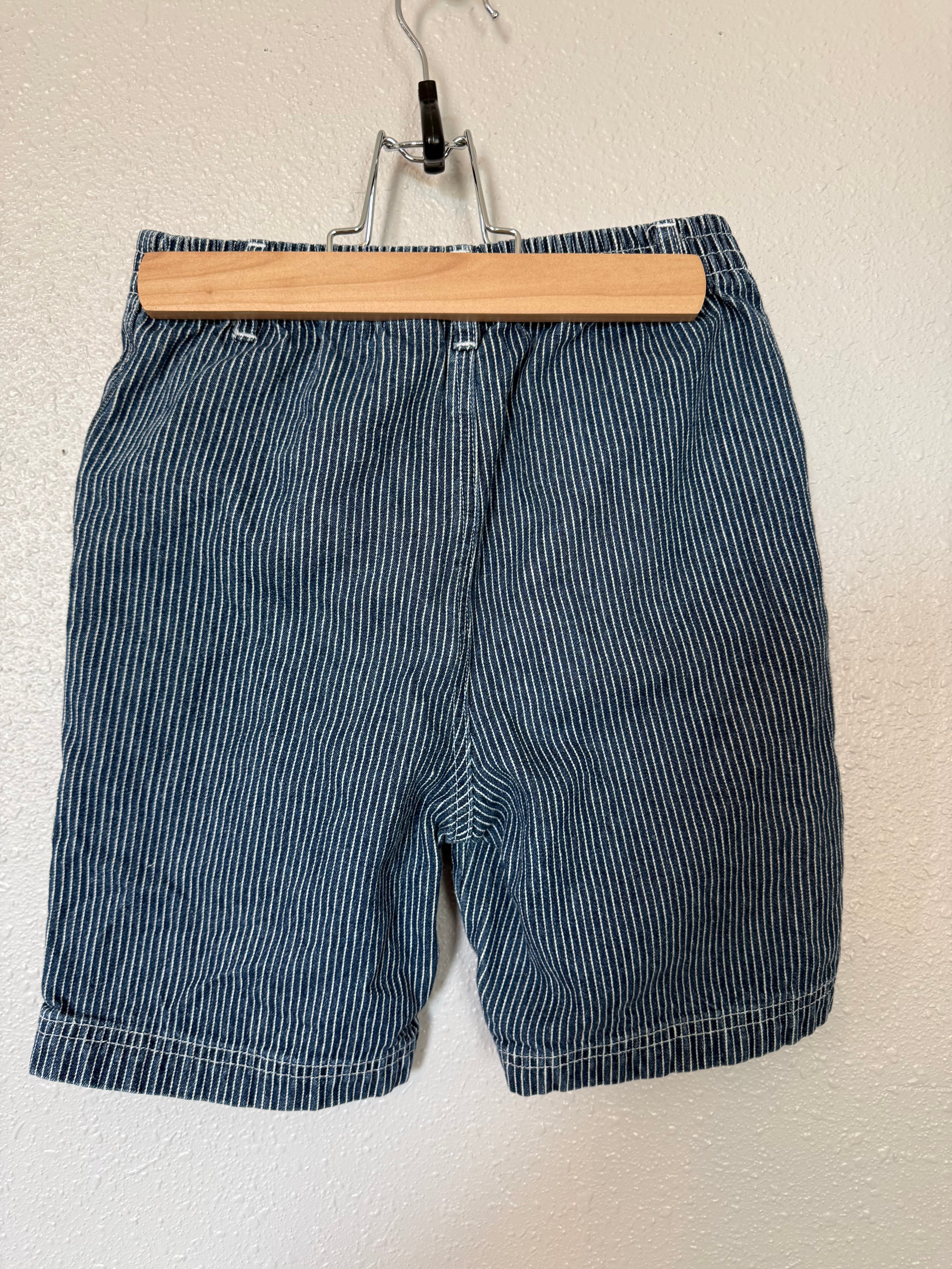 Vintage RARE Pinstriped Cargo Shorts with Patches