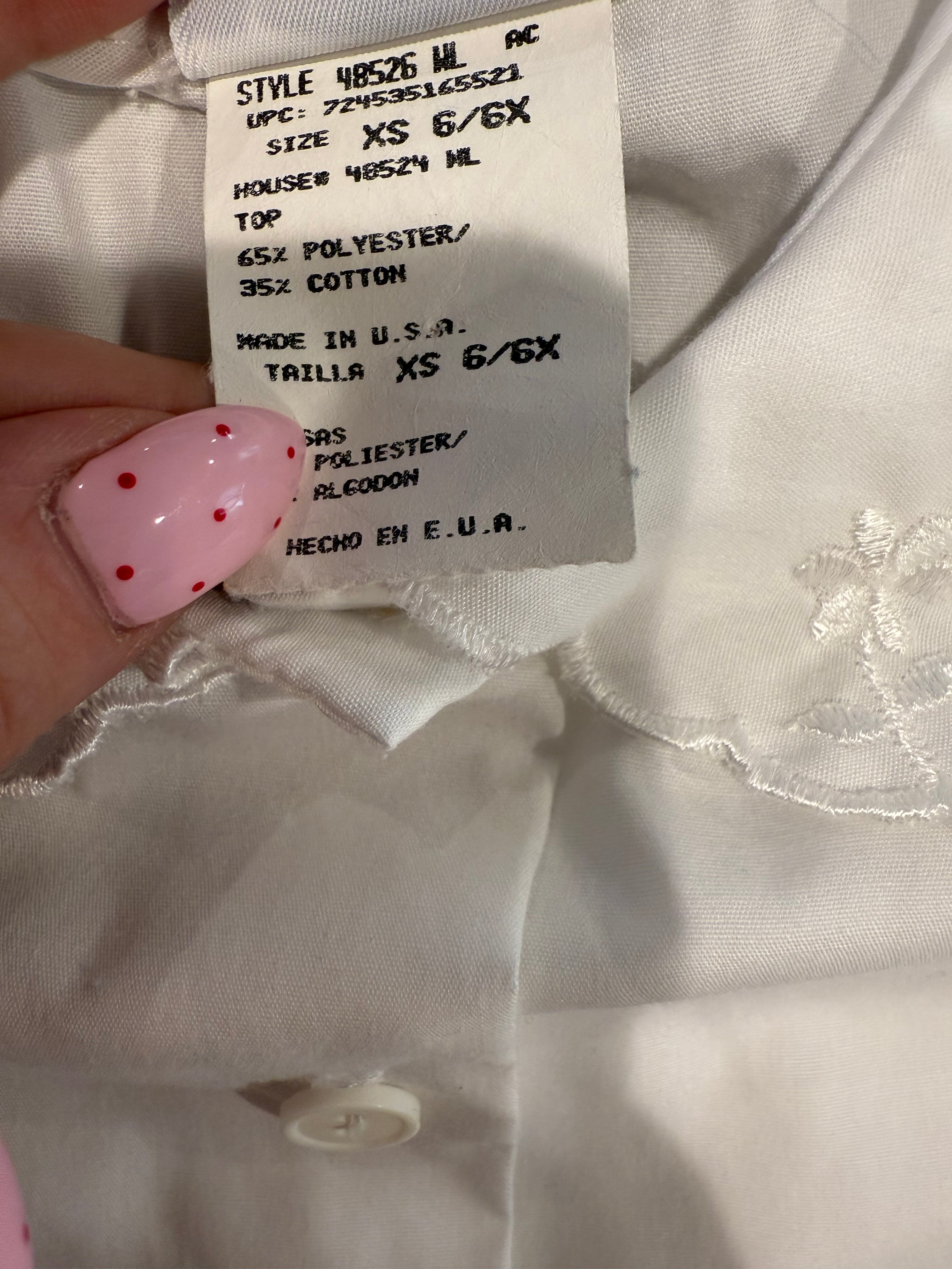 Vintage White Blouse