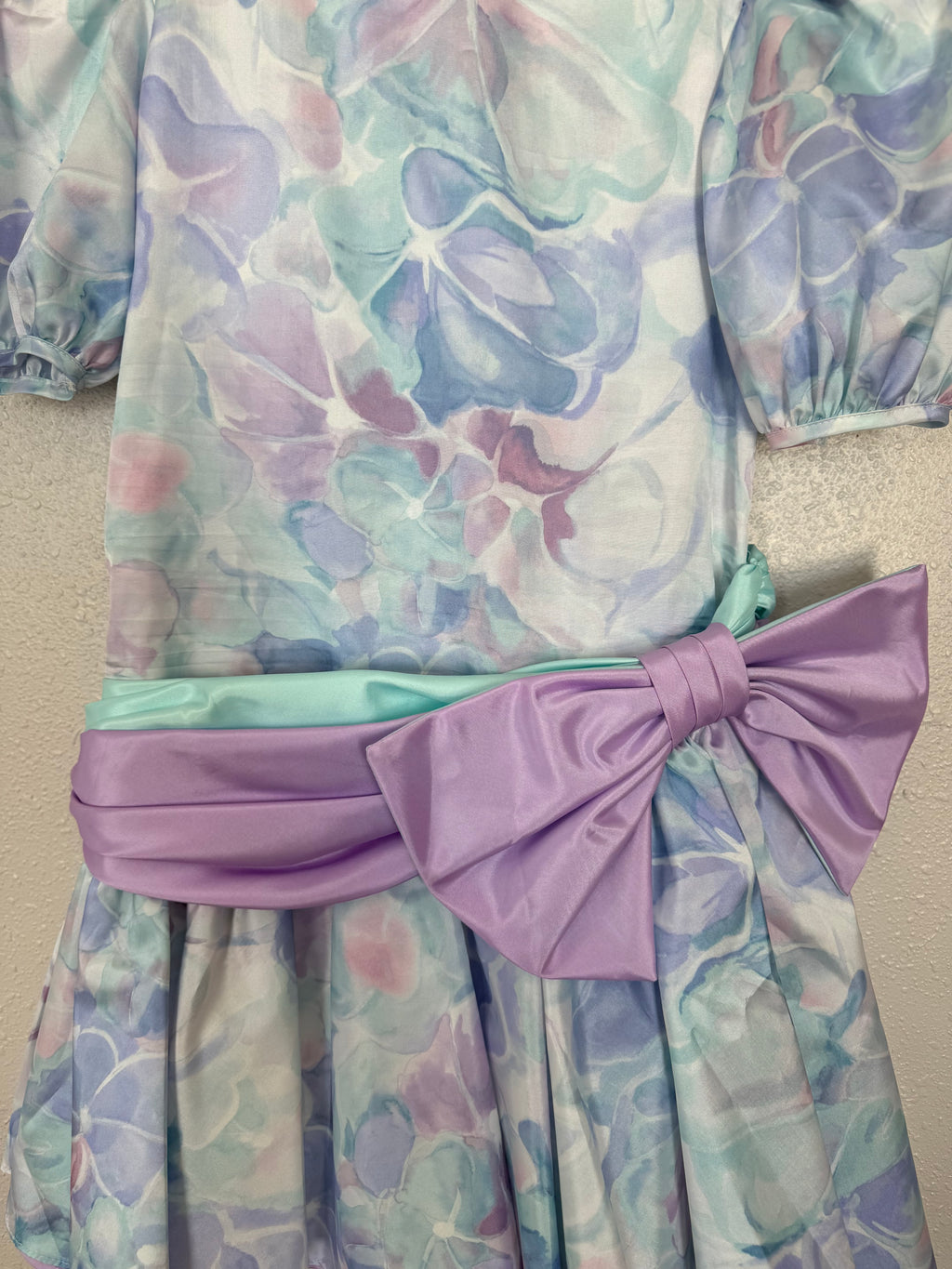 Vintage 80’s Floral Dress with Bow