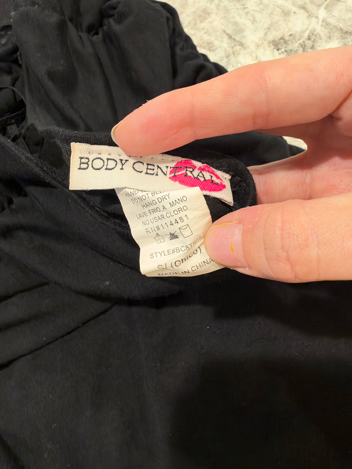 Y2K Black Beaded Halter Top