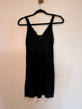Y2K Honeydew Black Cotton Nightie