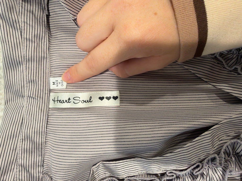 Y2K Black and Silver Blouse