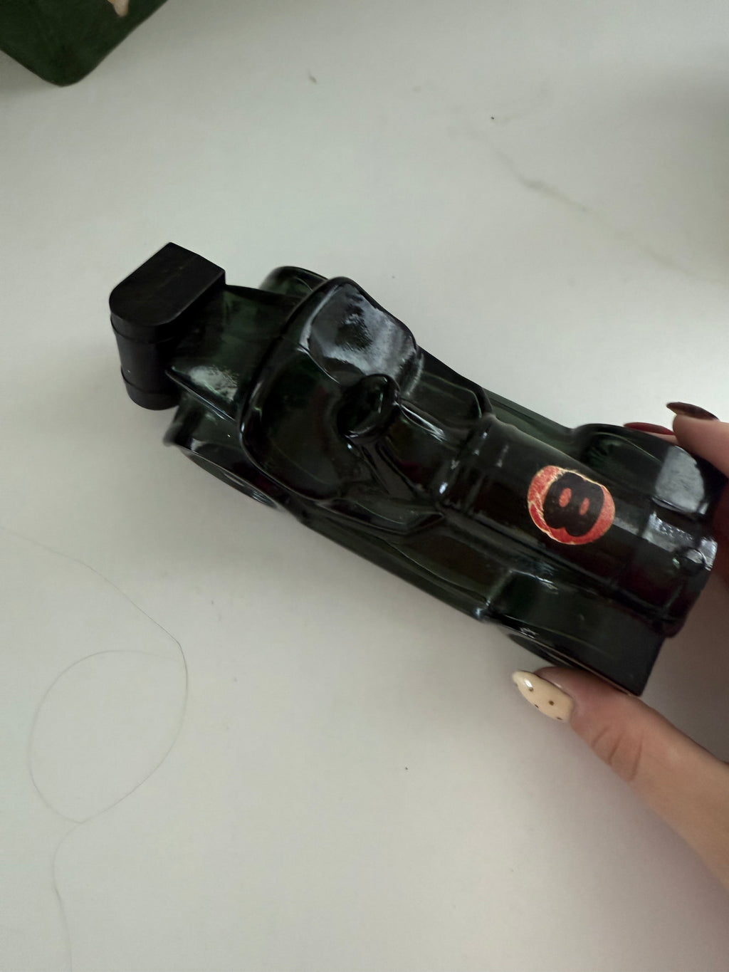 Antique Glass Aftershave Car Bottle