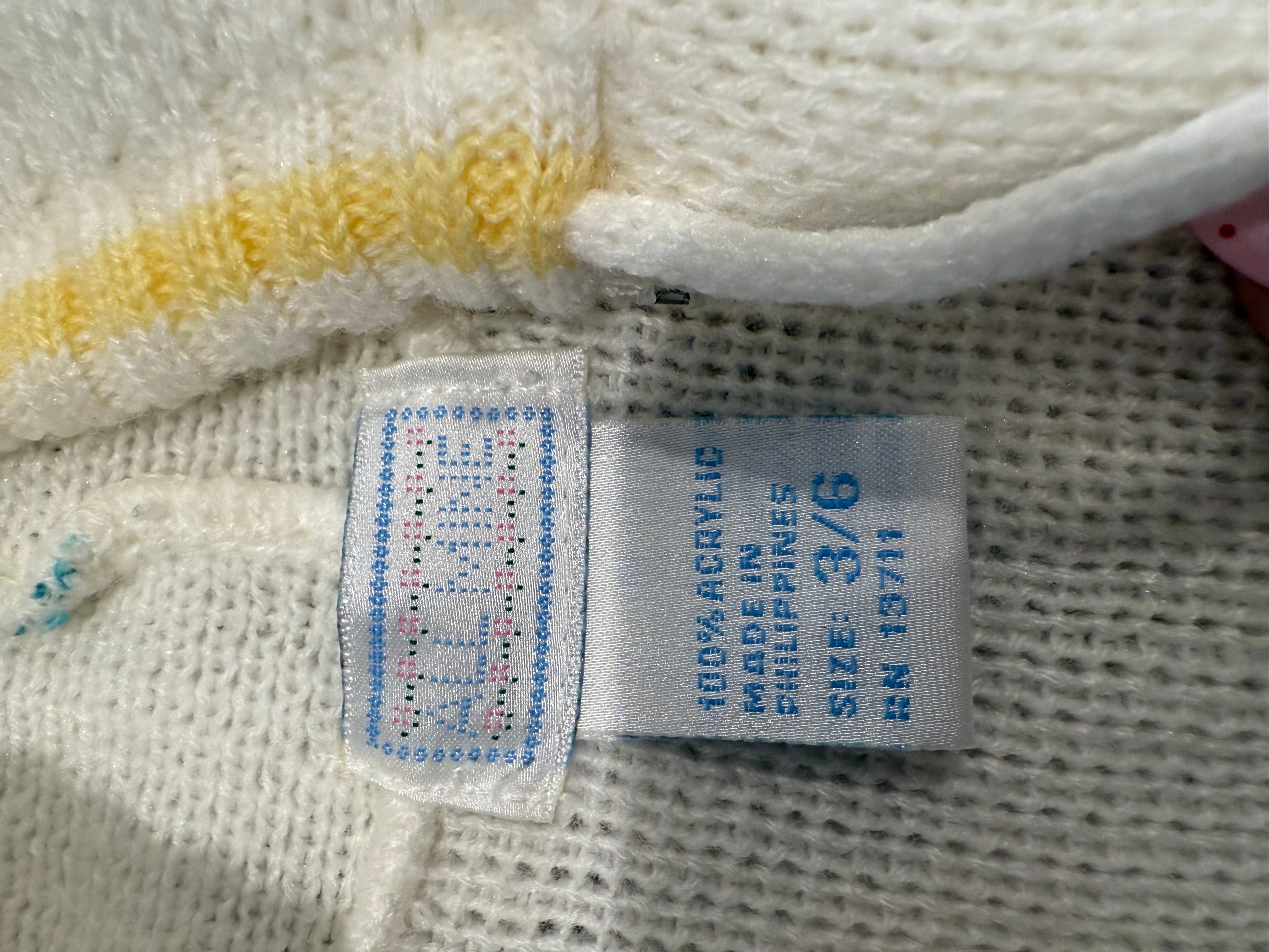 Vintage Yellow Knit Hooded Jacket