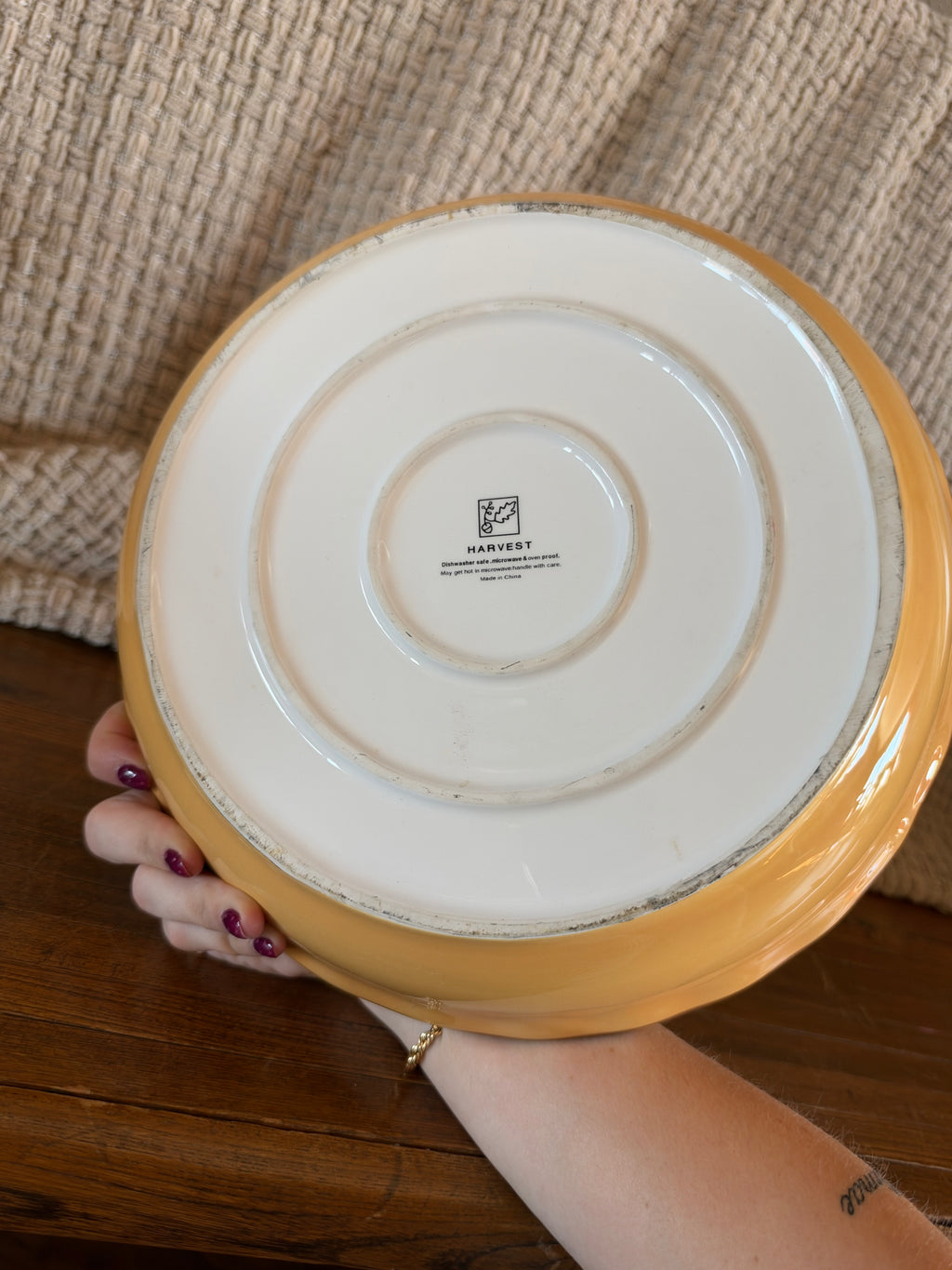 Early 2000’s Fall Apple Pie Recipe Plate