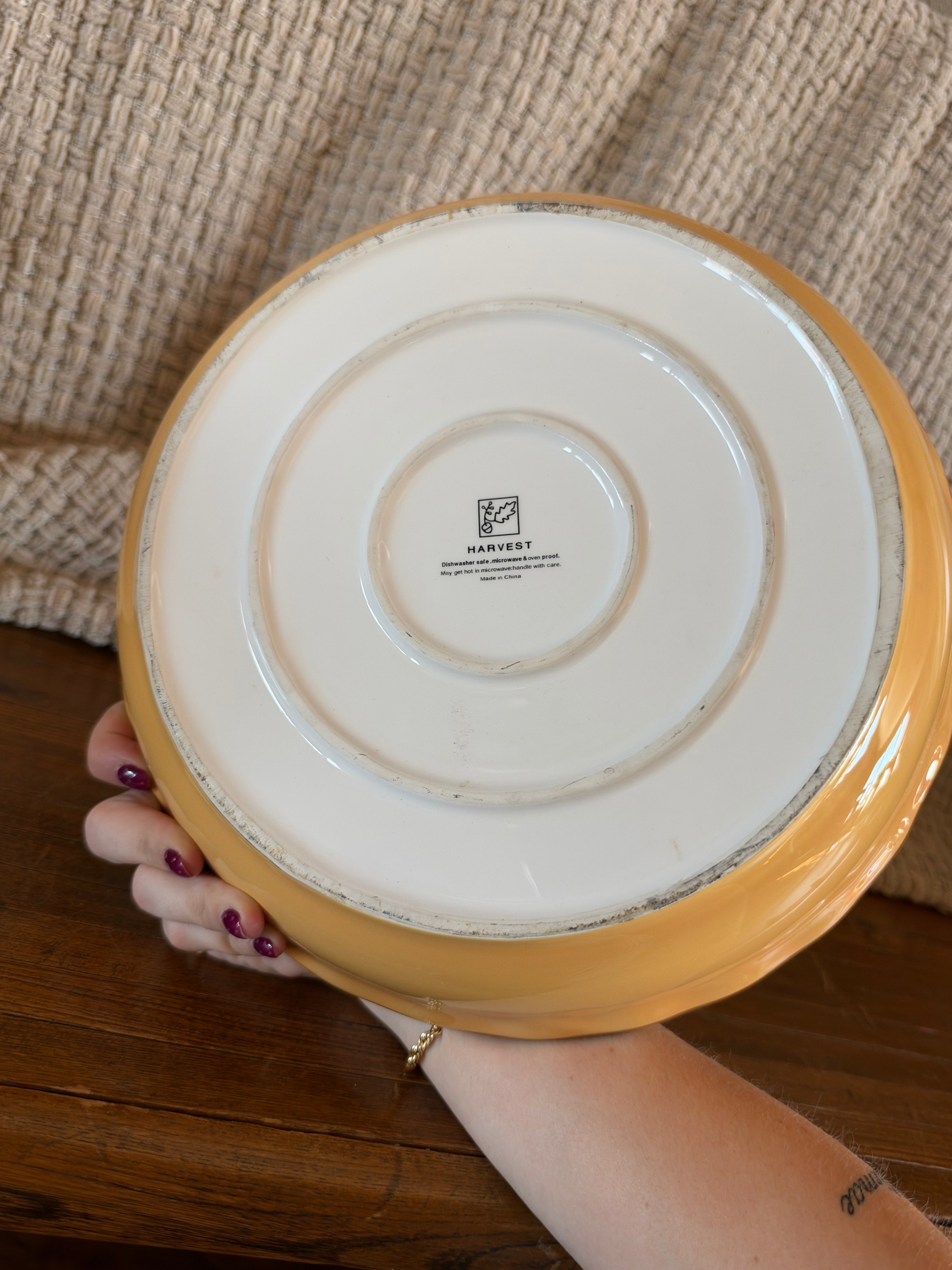 Early 2000’s Fall Apple Pie Recipe Plate