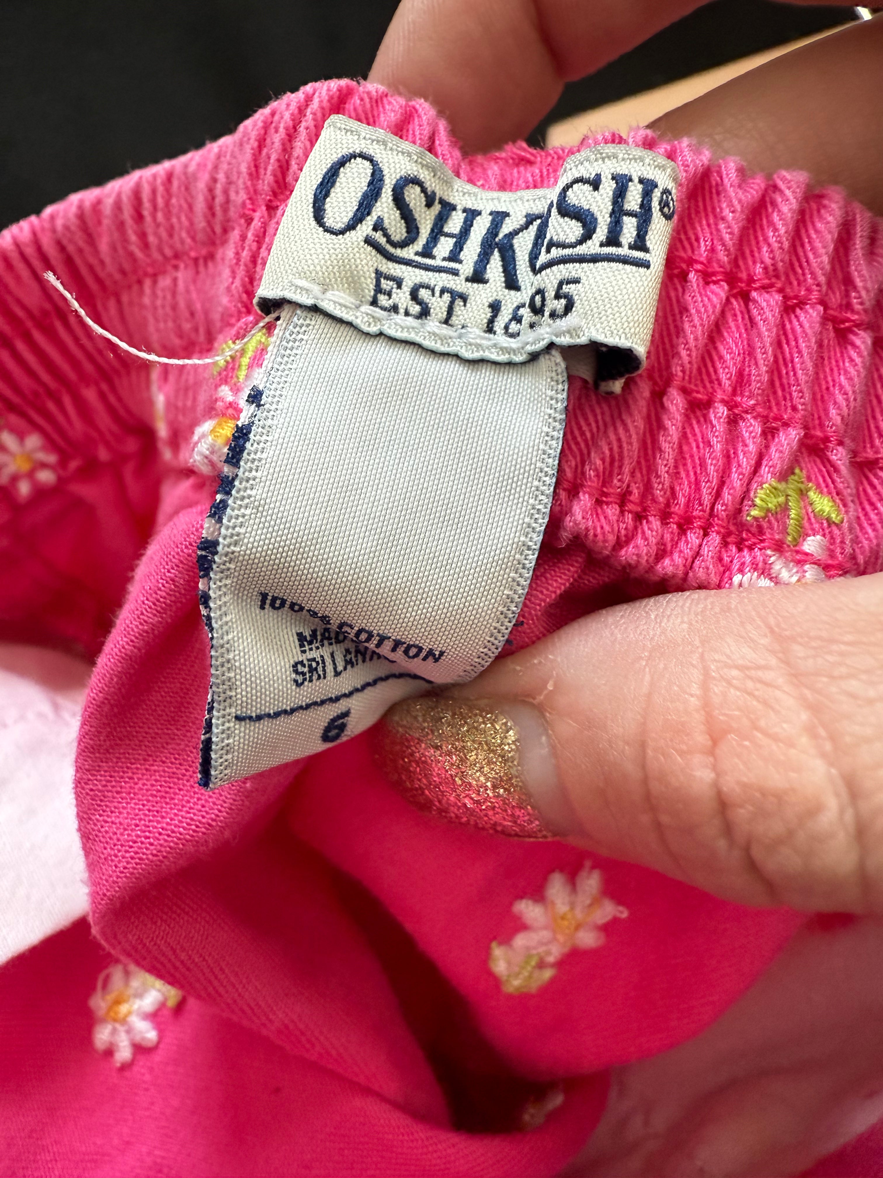 Y2K OshKosh Pink with Daisy Embroidery Skirt