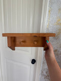 Antique Wooden Peg Shelf