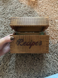 Antique Wooden Recipe Box