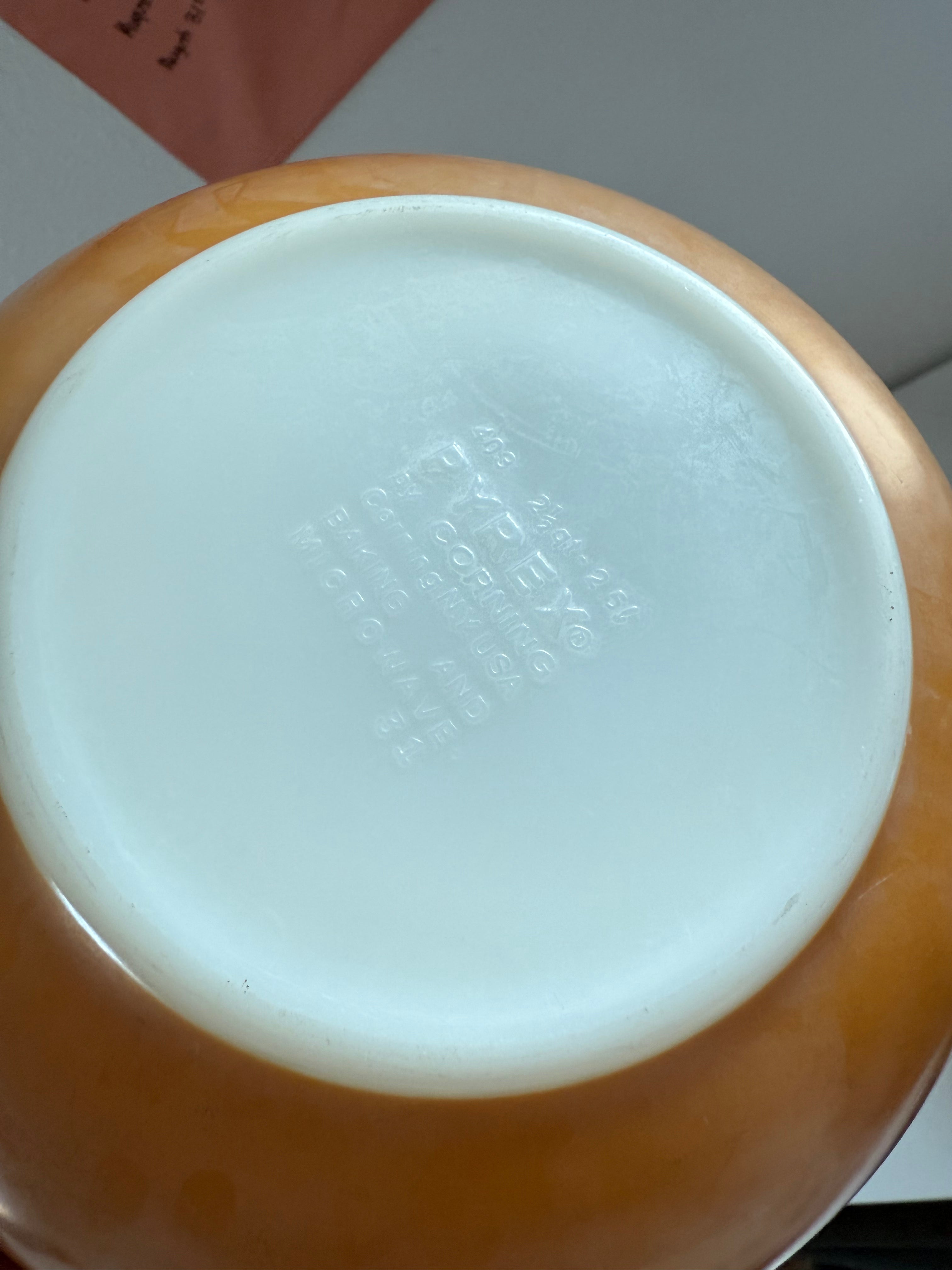 Antique Pyrex Old Orchard Mixing Bowl Set #401 #402 #403