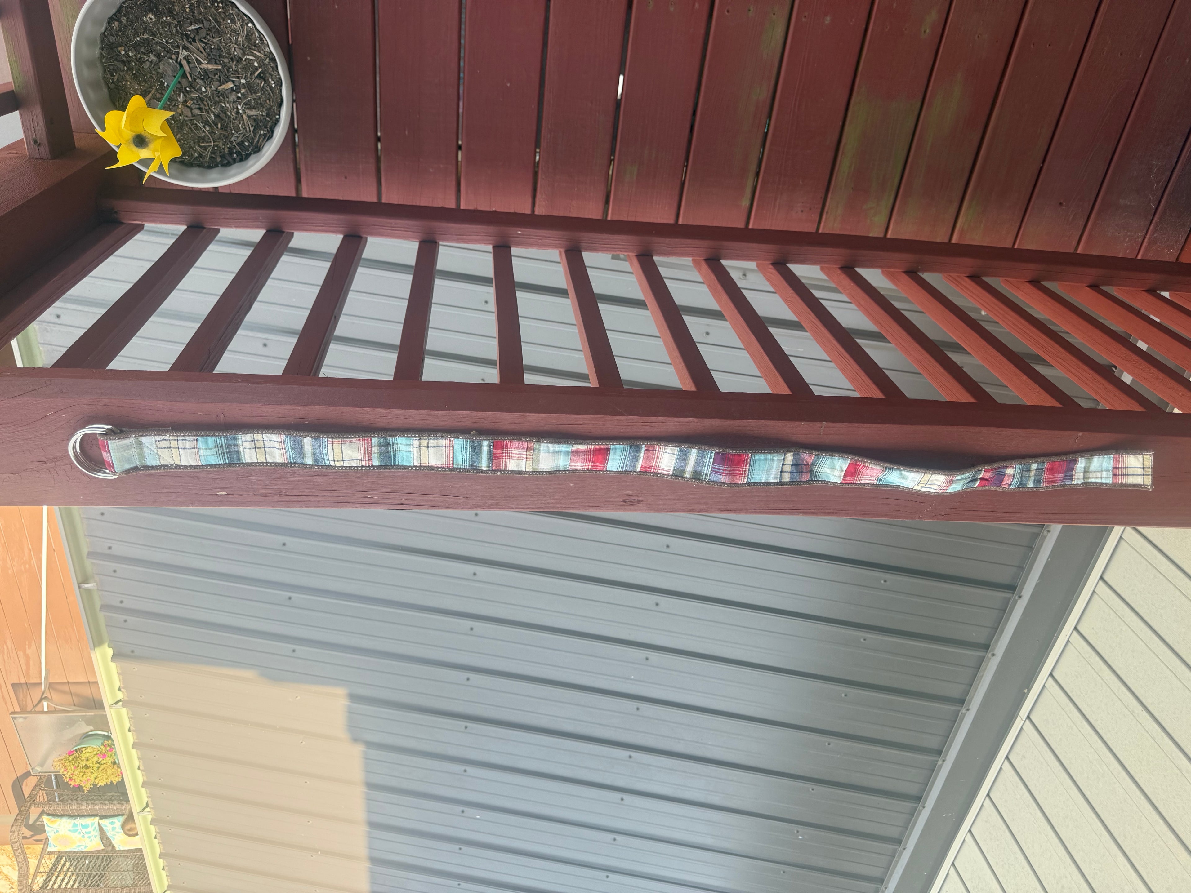 Y2K Plaid Belt