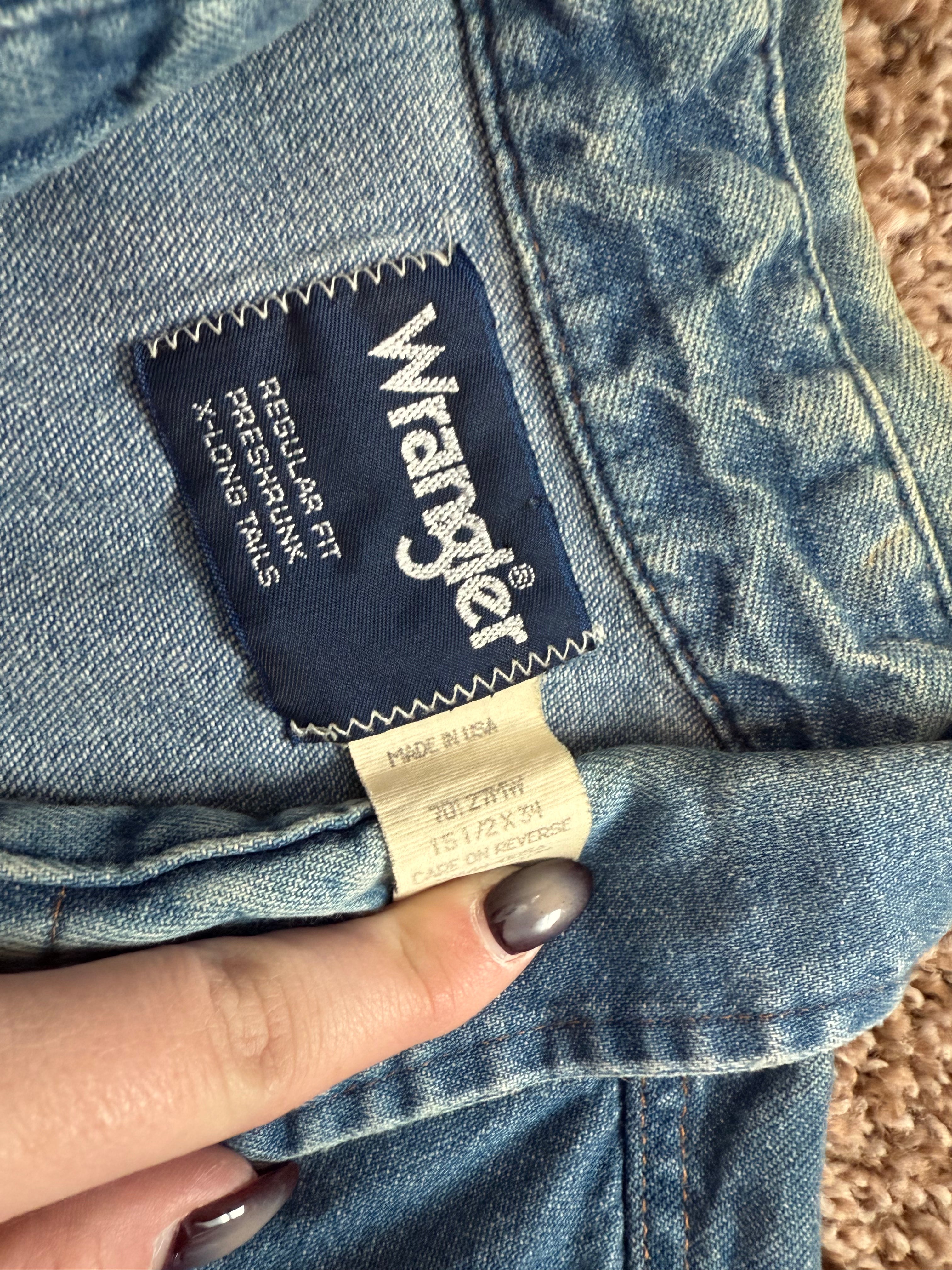 Vintage Wrangler Pearl Snap